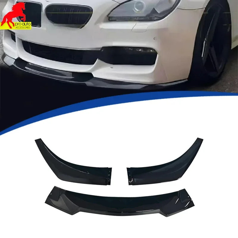Suitable for BMW 12-18 6 Series 4-door F06 Front Bumper Lip Shovel Diffuser 3-section PP Material G