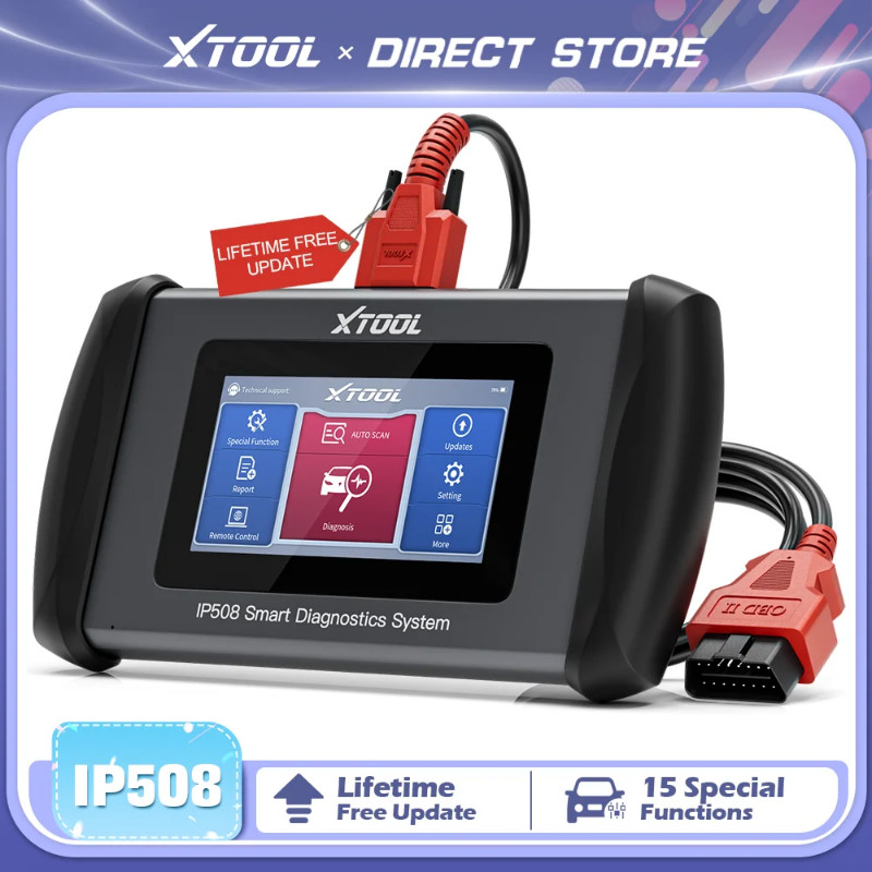 XTOOL InPlus IP508 OBD2 Cars Diagnostic Tools Automotive Scanner 5 Systems Diagnostics Lifetime Fre