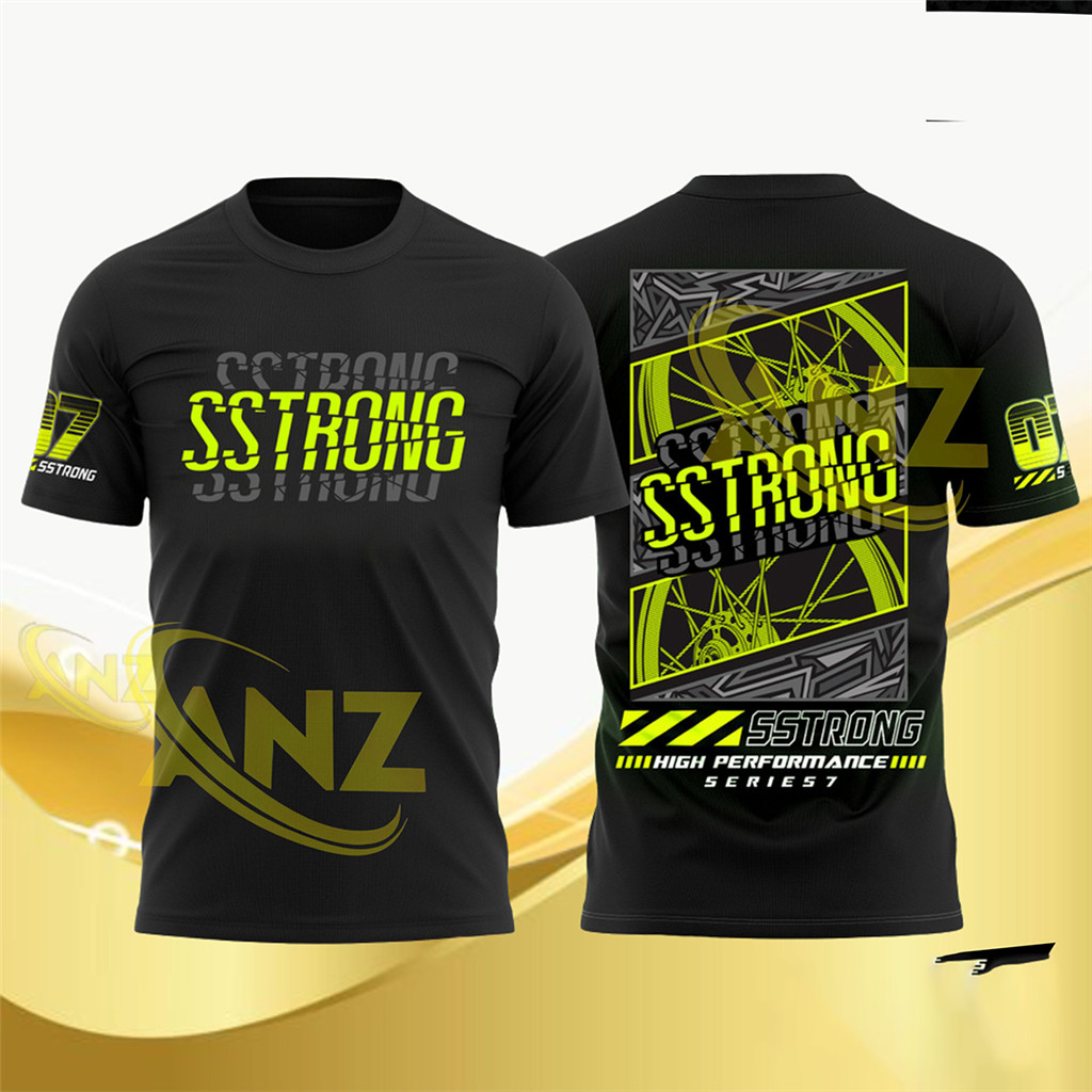【OUMAI】เสื้อ วงล้อ SSTRONG (ไม่มีสติ๊กเกอร์) ปี 2025 เสื้อ sstrong ใหม่ เสื้อยือ เอสสตรอง เสื้อยือ ไซส์ M L XL 2XL สินค้าพร้อมจัดส่ง