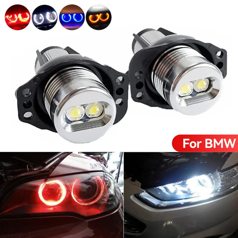 Car LED Angel Eyes Marker Light Bulbs Car Side Light  Headlights Replacement For BMW 3 Series E90 E