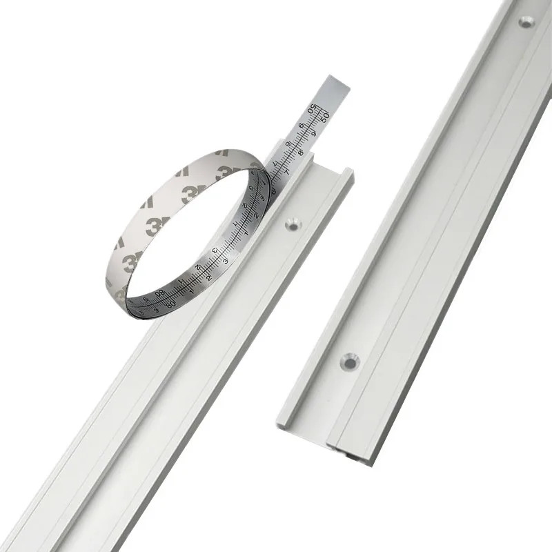 T Track Aluminium 45 Type Woodworking T-slot Miter Track Jig Miter Track Stop for Router Table Band