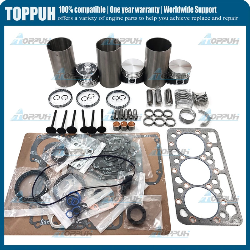 D950 Overhaul Rebuild Kit For Kubota D950 Engine B7200D B1750D B8200E F2100 Tractor Piston Ring Gas