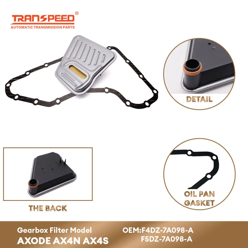 TRANSPEED F4DZ-7A098-A AXODE AX4N AX4S Auto Oil Filter Gasket Kit F5DZ-7A098-A for Ford