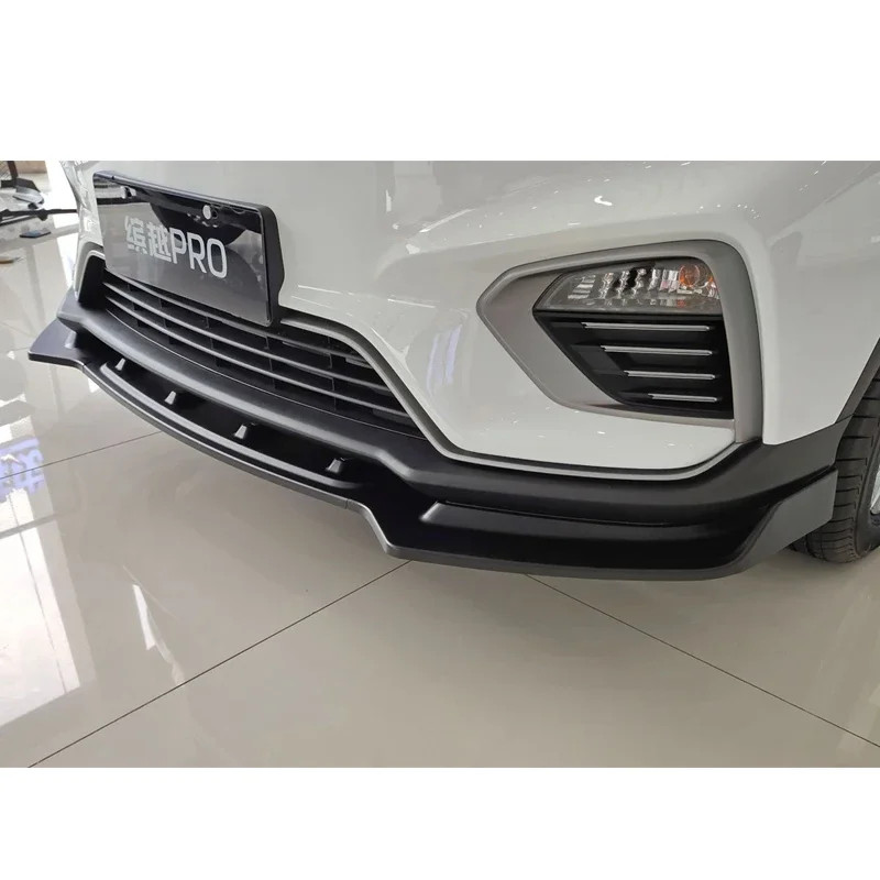 Black Coolray Splitter for Proton X50 Geely Front Bumper Spoiler Skirts Lip Black Carbon Paint Body