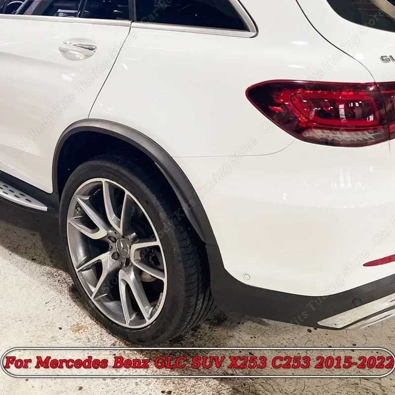 Wheel Arch Fender Flares Mudguards GLC43 GLC63 AMG Upgrade For Mercedes Benz GLC SUV X253 2015-2022