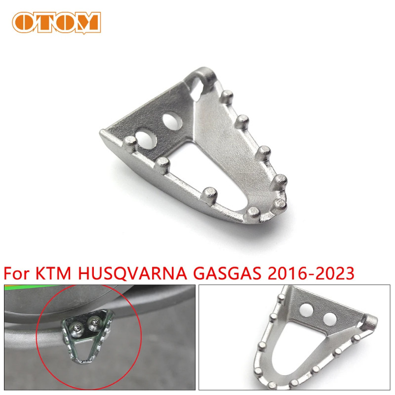 Motorcycle Rear Brake Pedal Step Plate Tip Stainless Steel Increase Foot Brake Lever Peg For KTM HU