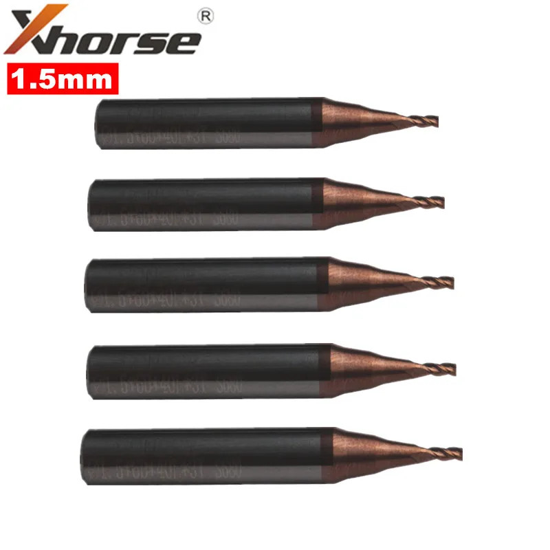 5PCS/LOT 1.5mm Milling Cutter for Xhorse Condor XC-MINI, Condor MINI Plus, XC-002, Dolphin XP005 Ke