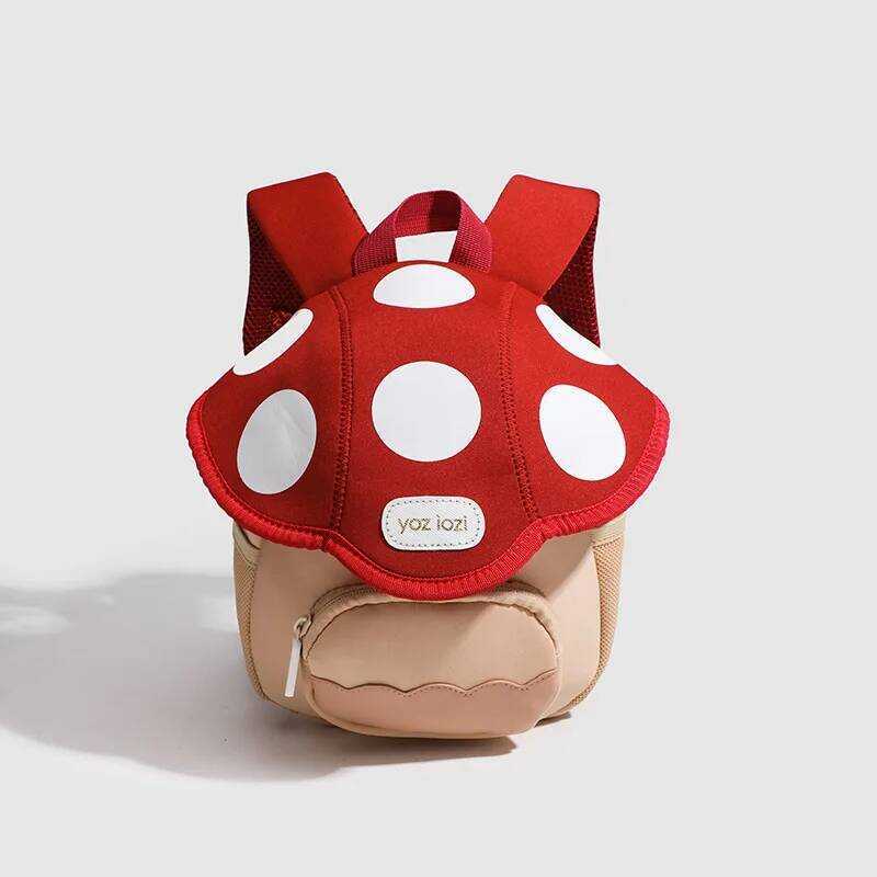 C Kid Backpack Cute Mushroom Kindergarten Cartoon Pink Mini Travel Schoolbag Preschool Gift For Tod