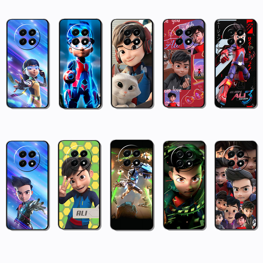 เคสโทรศัพท์สีดํานุ่มสําหรับRealme 12 5G 12X 13 C65 Narzo N65 70X 5G FG11 Ejen Aliปลอกป้องกันการตกฝาค