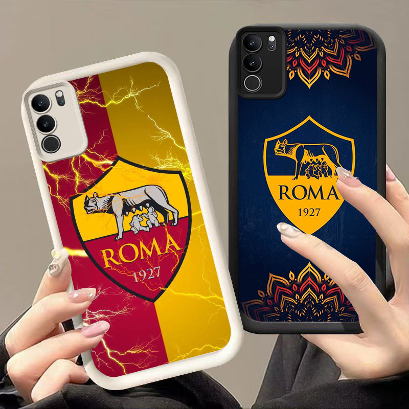 DJ-42 Roma เคสซิลิโคนสีดําและสีขาวสําหรับ VIVO Y200 Y300 V50 Y400 Lite Pro Plus 5G