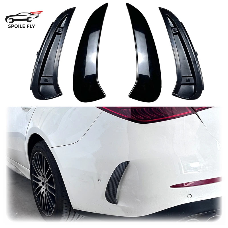 2022 To Up For Mercedes Benz W206 Sedan S206 Wagon C200 C220 C300 C43 C63 AMG Rear Bumper Lip Side