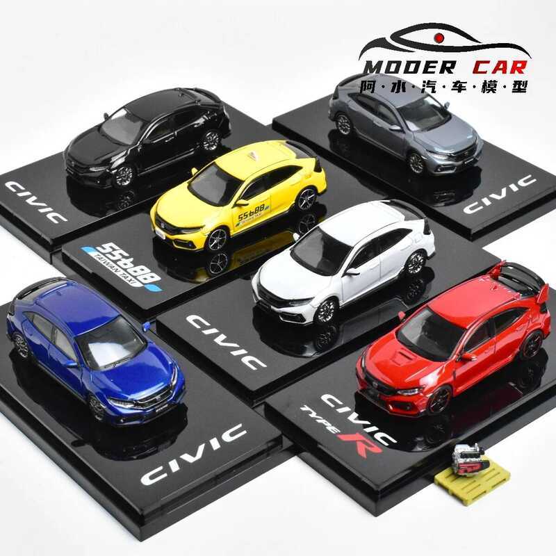 C Hobby JAPAN HJ 1:64 CIVIC Fk8 Fk7 TYPE R Diecst Model Car
