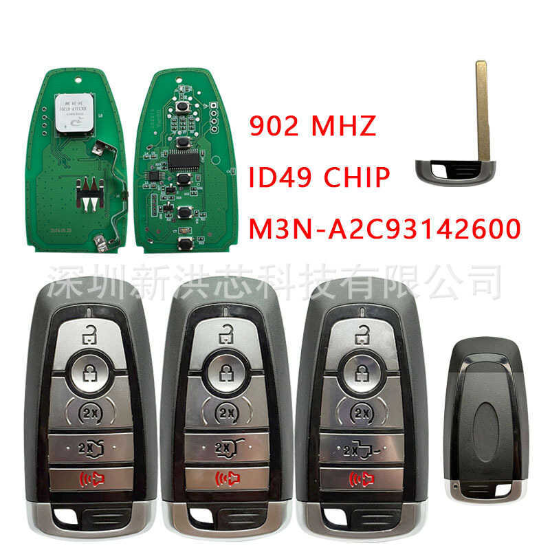 M3N-A2C93142600 เหมาะสําหรับกุญแจรีโมทคอนโทรล Ford Raptor Series 902 ความถี่ 49 ชิป