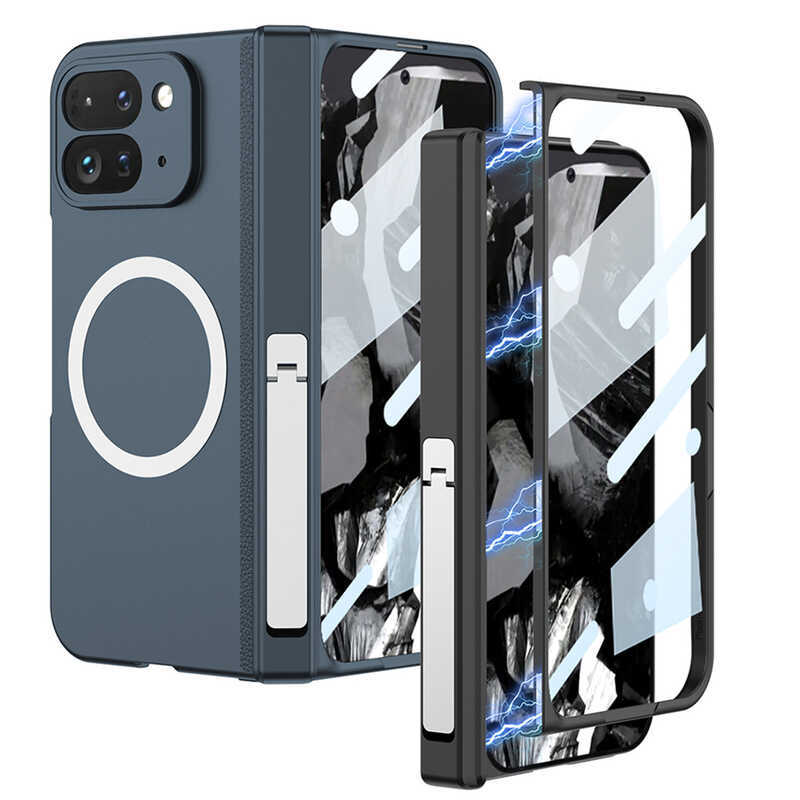 เหมาะสําหรับ GooglePixel9ProFoldเคสโทรศัพท์หน้าจอพับรวมทุกอย่างแม่เหล็กเคสชาร์จไร้สาย