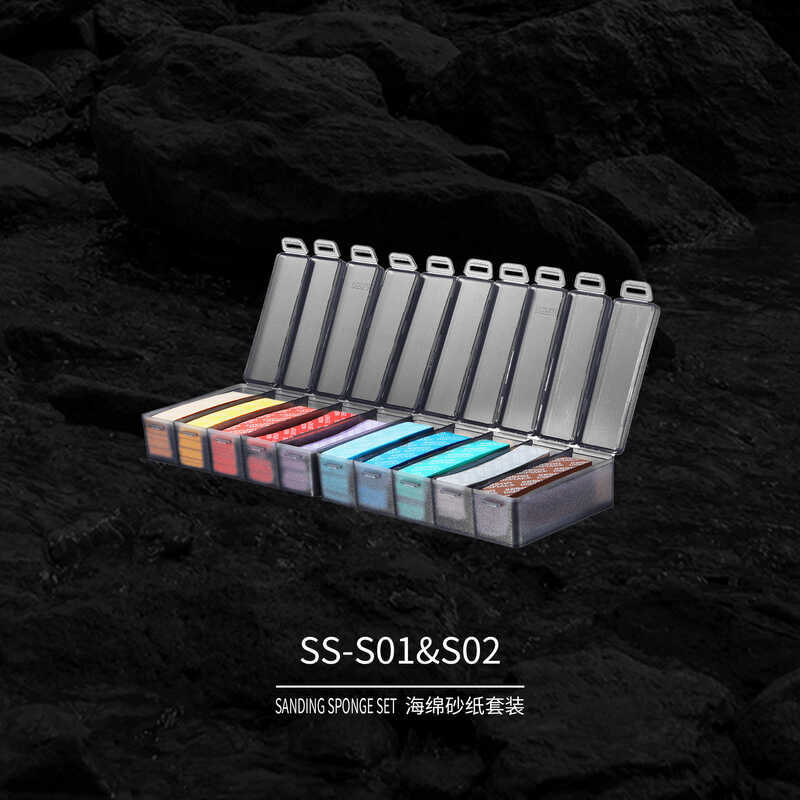 ชุดกระดาษทรายฟองน้ํา SS-S01 & SS-S02 คงที่ถึงข้อมูลจําเพาะต่างๆ พื้นผิวโค้ง ขัดพื้นผิวโค้ง