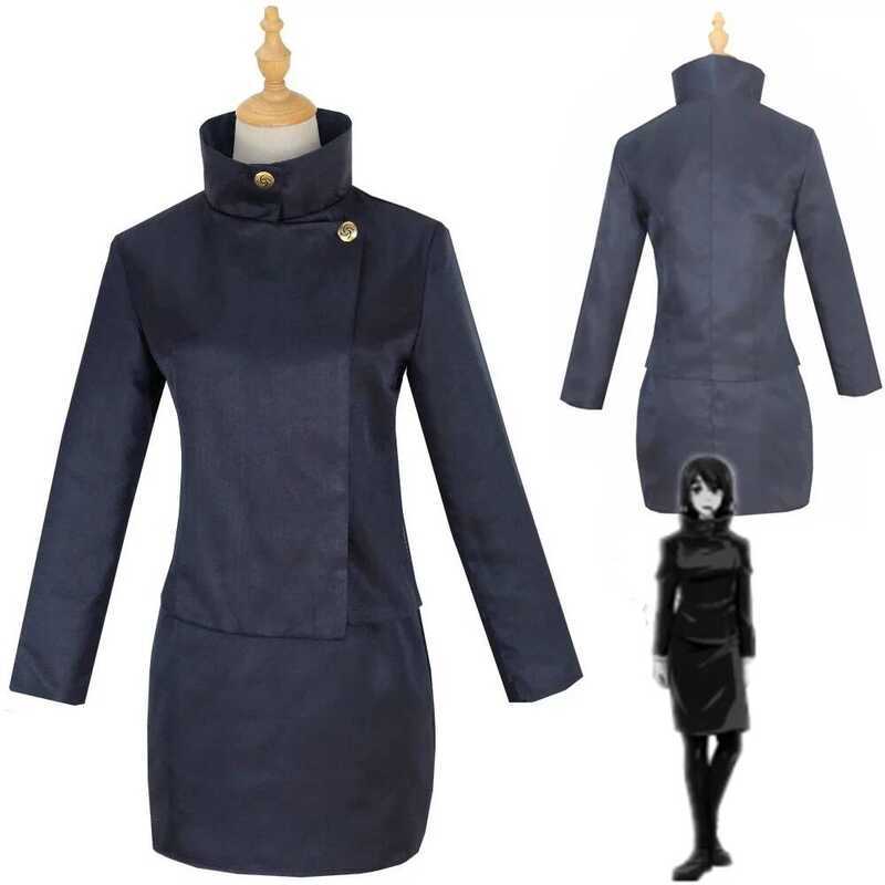 C Anime Kaisen Shoko Ieiri Cosplay Costume Clothes Halloween Role Play Shoko Ieiro Dresses High Sch
