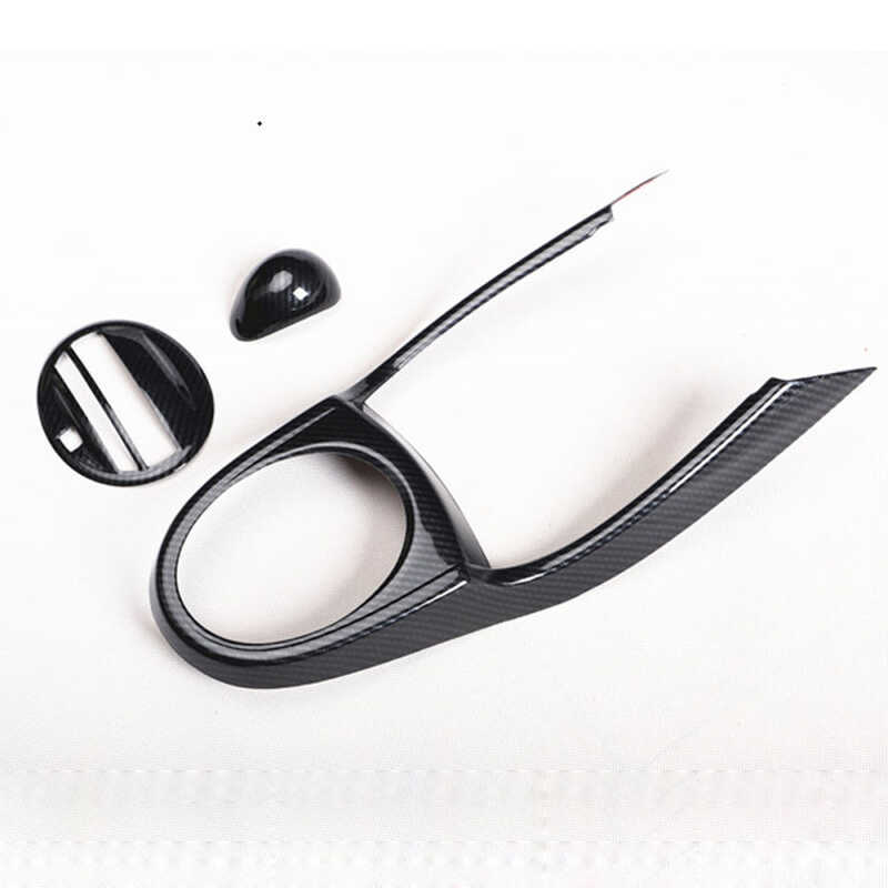 ภายในสําหรับ Honda jazz 2008 2009 2010 2011 2012 2013 GE bon ไฟเบอร์คอนโซลกลางเกียร์ shift หน้าต่างส