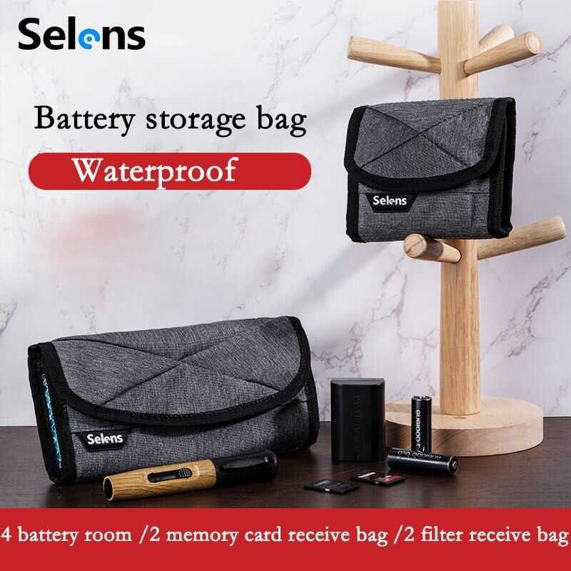 Selens กระเป๋ากันน้ําสําหรับ Canon LP-E6 LP-E8 Sony NP-FW50 EN-EL14 EN-EL15