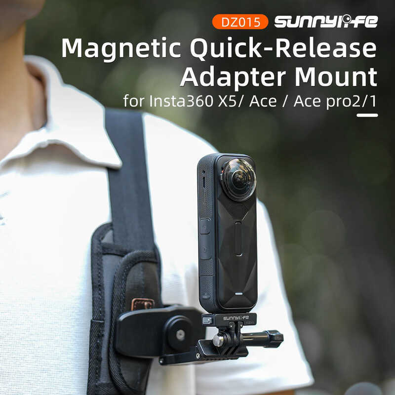 ▥ ฐานแม่เหล็กแบบปลดเร็วสำหรับ Insta360 X4 Air/X5/Ace 2/Ace/Ace Pro อะแดปเตอร์ยึดกล้องกีฬา อุปกร