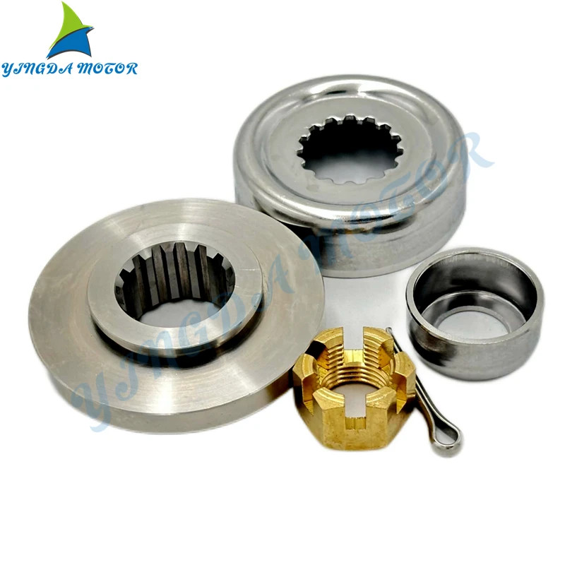 Boats Pin Cotter Plate Washer Propeller Spacer Kit for Yamaha Outboard Motor 60/85HP