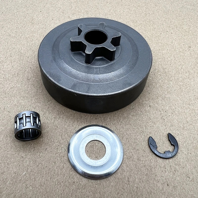 3/8 Pitch 6T Clutch Drum Sprocket Washer E-Clip Kit Fit For STIHL MS 017 018 021 023 025 MS170 MS18