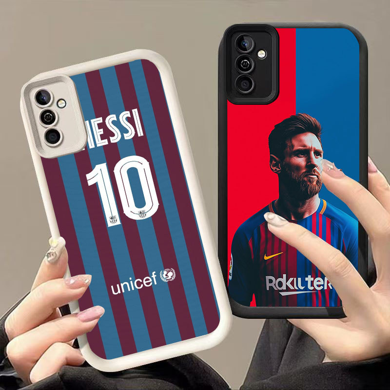 DJ-27 Legendary messi Silicone Casing สีดําและสีขาวสําหรับ OPPO Realme C73 14T 2025 14 A5 C71 A5X 14