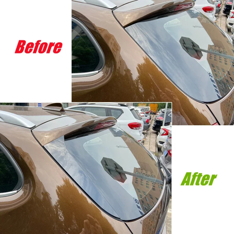 ABS Gloss Black Side Spoiler Canard Rear Window Side Spoiler Canards Splitter Auto Replacement Part