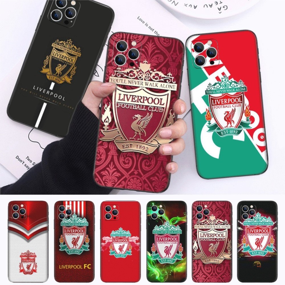 Q2 อังกฤษฟุตบอล Liverpool สําหรับ iPhone XS Max 11 12 13 Pro Max Mini ความเข้ากันได้ TPU Spot พลาสติ