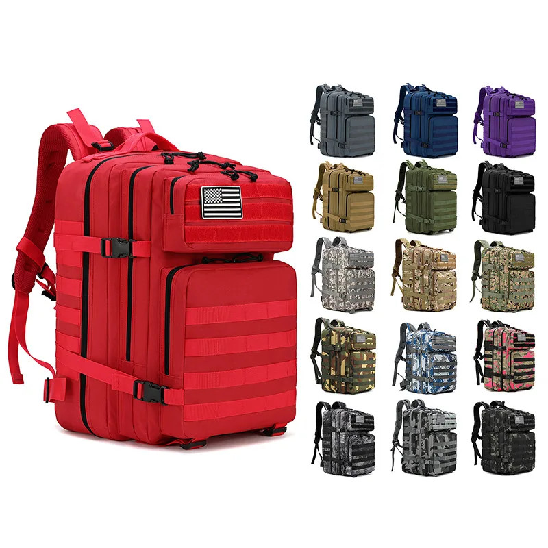 45L Tactical Backpack Neutral Military Backpack,4 in 1Molle Sport Tactical Bag,Outdoor Hiking Climb