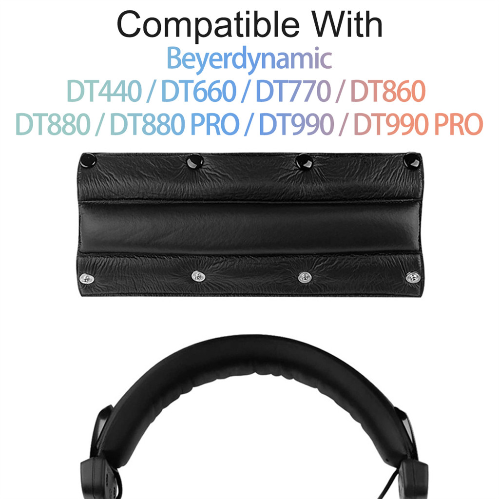 Soft PU หนังสําหรับ Beyerdynamic DT440 DT660 DT770 DT860 DT880 DT990 DT880PRO DT990PRO หูฟัง Head Be