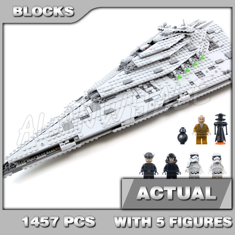 1457pcs Star Wars First Order Destroyer Storm Trooper Shuttle BB-9E 10901 Building Blocks ของเล่นใช้