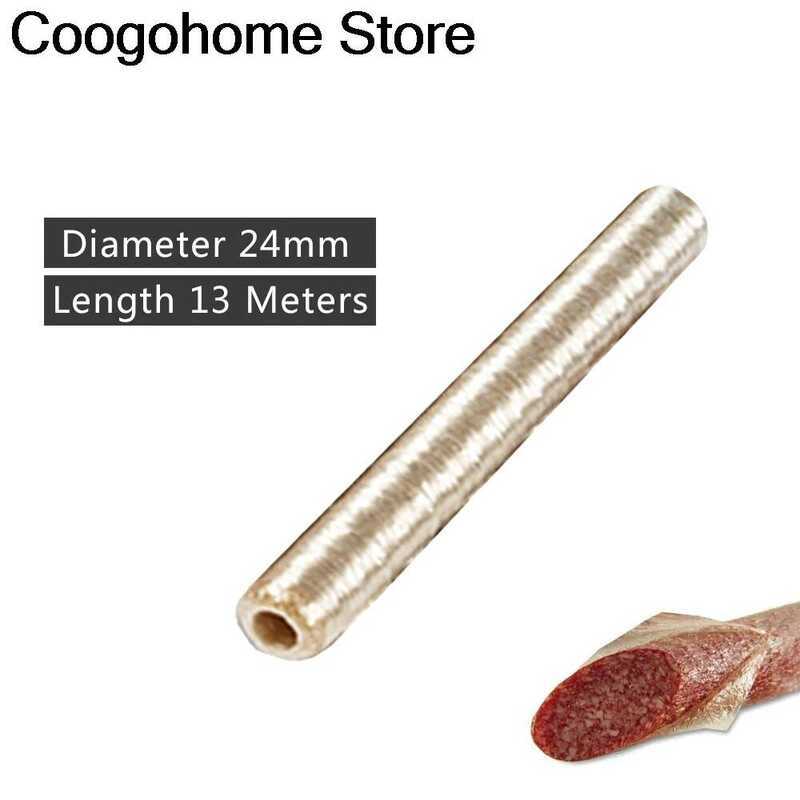 C Cellulose Sausage Casing 13Mx Diameter 24Mm Hala Sausage Casing Meat Filg Tool Vegan Sausages Cas
