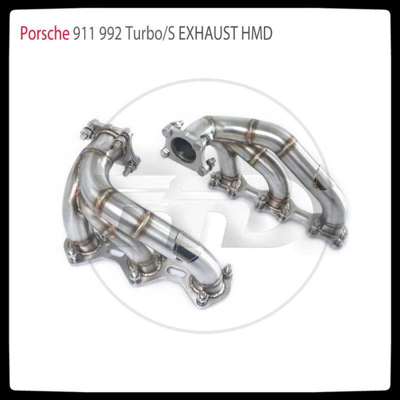 HMD Exhaust System Performance Manifold for Porsche 911 992 Turbo S 2020+ Car Accessories Racing He