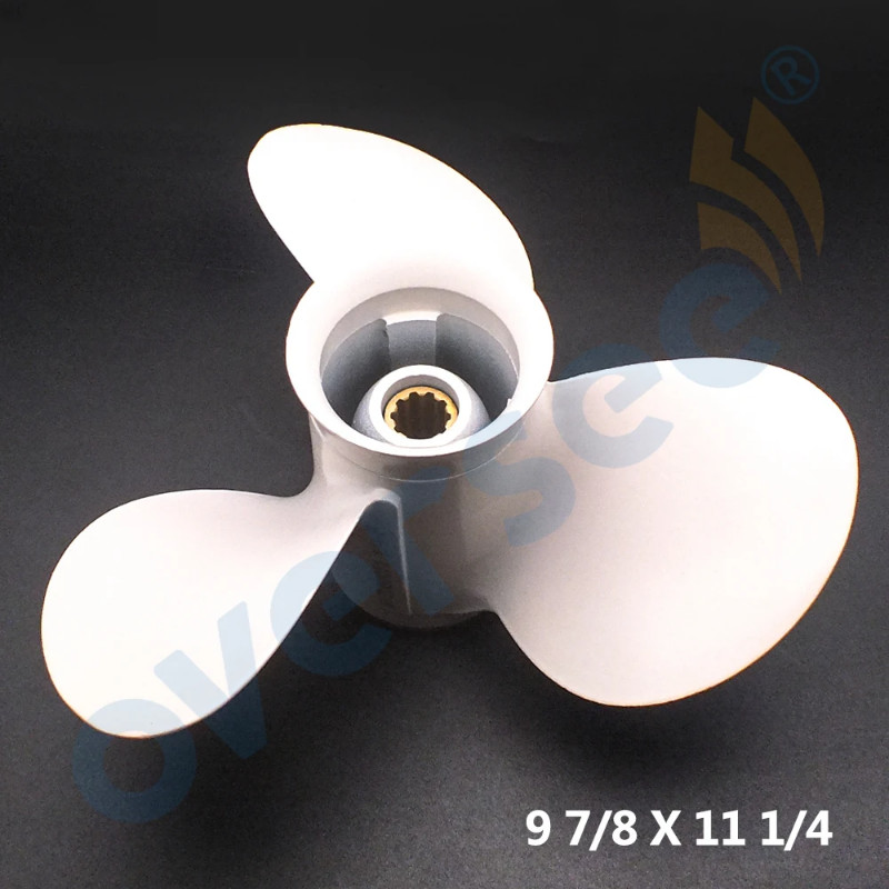 664-45947-01-EL Aluminum Boat Outboard Propeller For Yamaha Outboard Engine 20-30HP 9 7/8x11 1/4