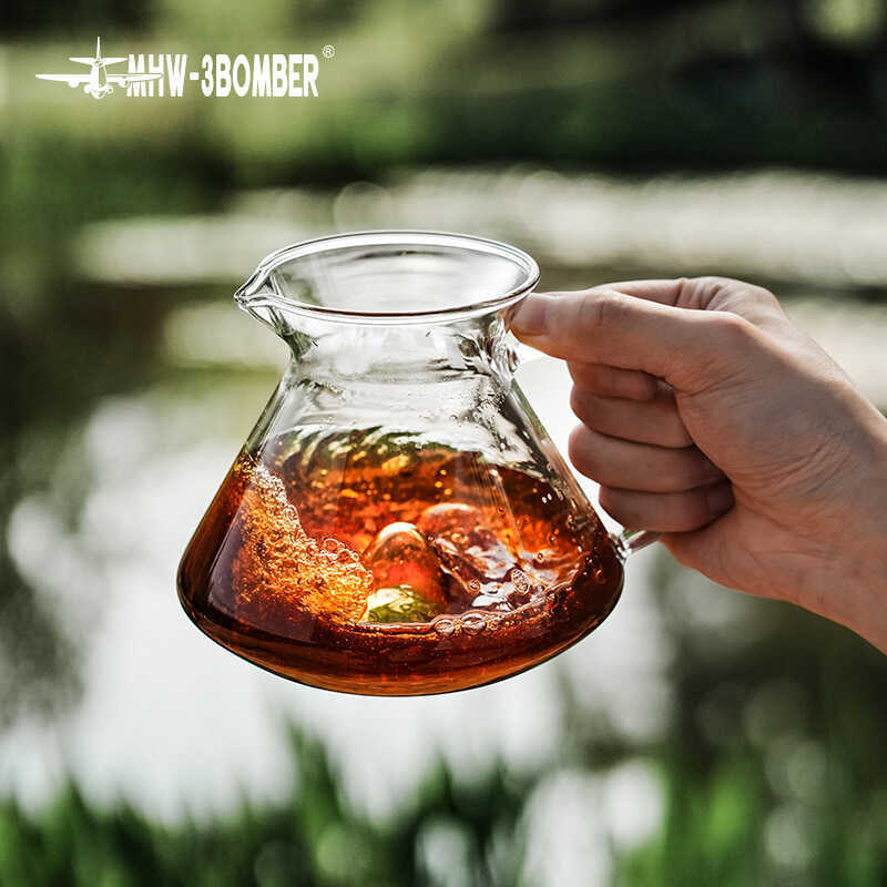 MHW-3BOMBER Bomber Hill Hand-Brewed Coffee Sharing Pot with Scale Glass Drip Coffee Pot Appliances