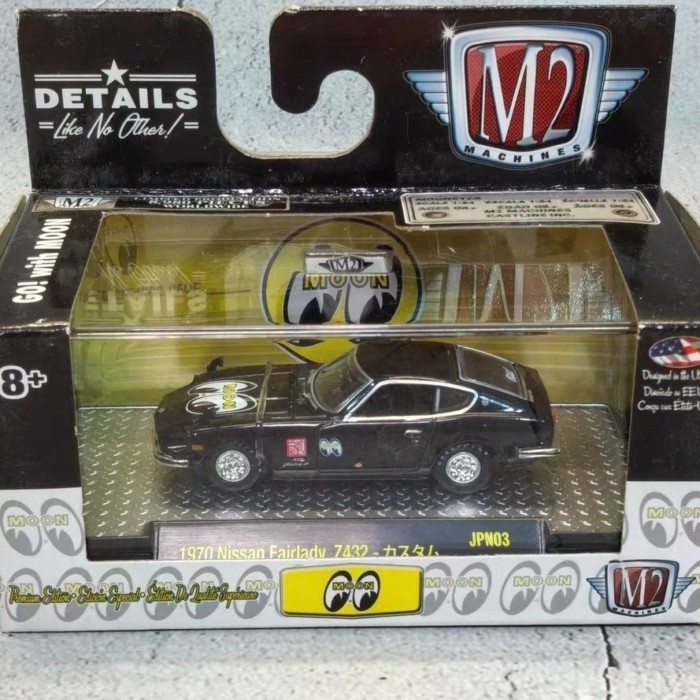 M2 1/64 NISSAN Fairlady Z432 Ladies Alloy Collection Car Model Front Cover สามารถเปิดได้