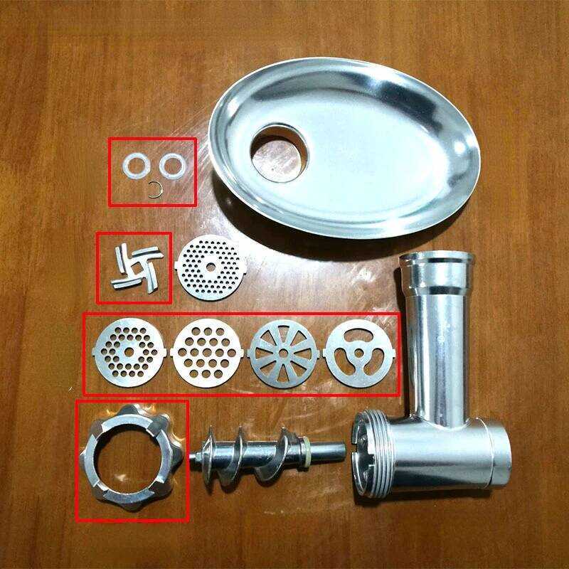 C Meat Grinder Pinion Mixer Spare Parts Meat Grinder Knife Stainess Stee Grie For Food Grinder Acce