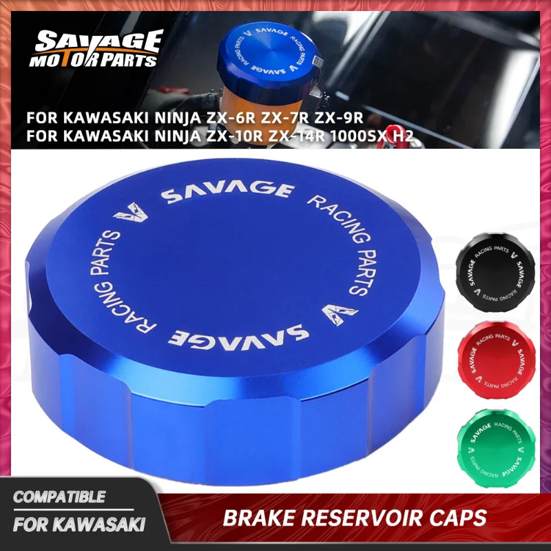For Kawasaki Ninja ZX-6R ZX-7R ZX-9R Front Brake Master Cylinder Reservoir ZX 10R 14R 1000 H2 SX Mo