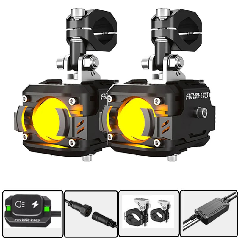 New Future Eyes F150 Super Electric Motorcycle Wireless Fog Blender Switch Motorcycle Fog Light LED