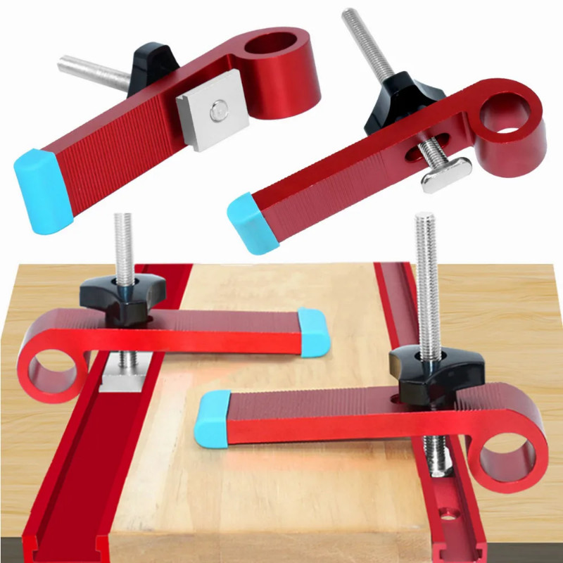 T Track Hold Down Clamp - Universal T-Track Clamps Aluminum Alloy Clamping Block Woodworking Joint