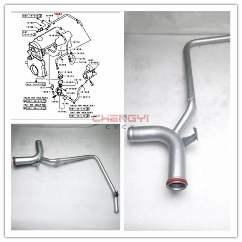 4G64 Engine Cylinder Head Iron Water Pipe For Pajero Montero V31W V11W V31V MD339916