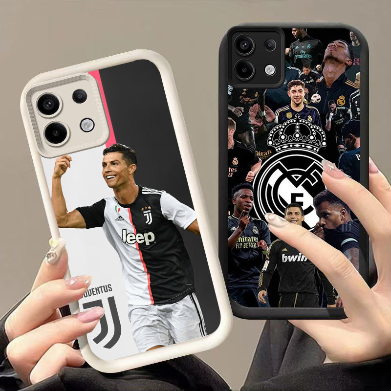 DK-57 CR7 FC ปลอกซิลิโคนสีดําและสีขาวสําหรับ Infinix Note Zero 40Pro5G 40 40Pro 30 Infi 40S Pro Plus