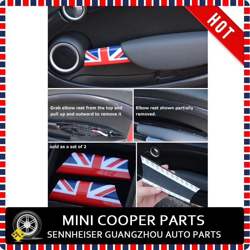 Brand New ABS Material UV Protected Union Jack Style Door Grab Cover For Mini Cooper R59 R58 R57 R5