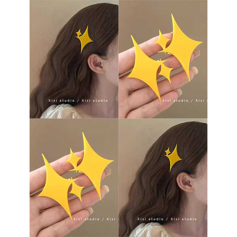 Shining Star Hairpin สาว Opera Hairpin ด้านข้างคลิป High-value Bangs คลิป Kagura COS อุปกรณ์เสริมผม 