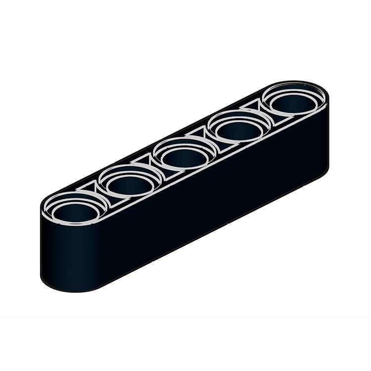 บล็อกตัวต่อในประเทศเข้ากันได้กับอุปกรณ์เสริมเทคโนโลยีเลโก้ 32316 1x5 แขนหนาพร้อมประกอบ มอค รู