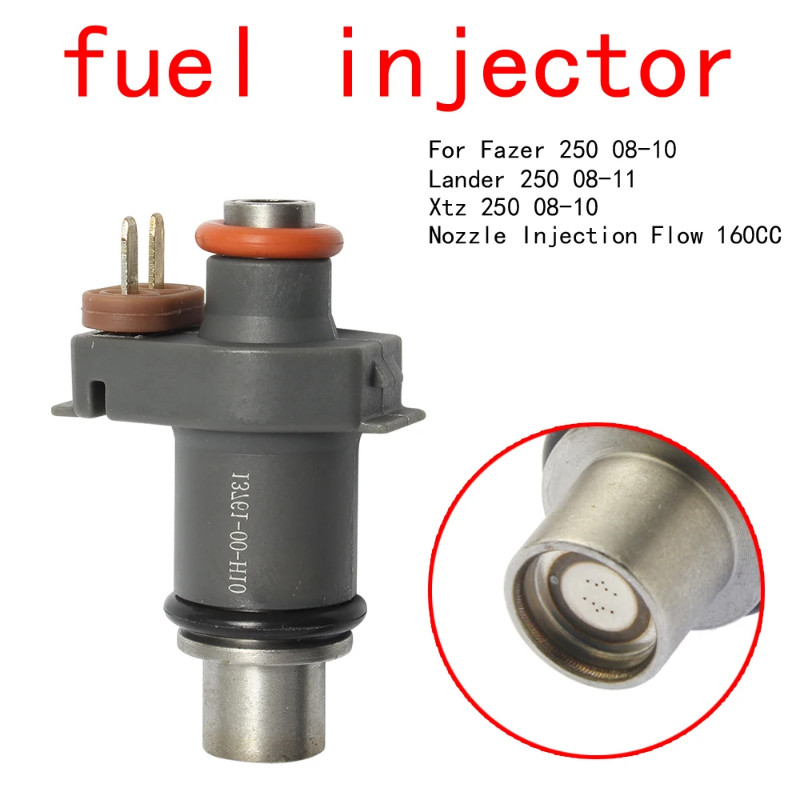 Motorcycle Fuel Injector 10 Holes 180cc For Yamaha Fazer 250 08-10/Lander 250 08-11/Xtz 250 08-10 O