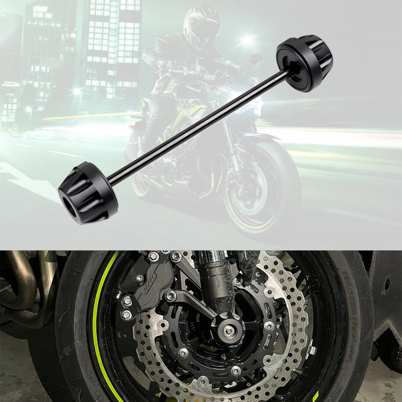 Front Axle Fork Wheel Protector For KAWASAKI Z800 Z900 Z900RS Z1000 Z650 Z750 Z750S Motorcycle Acce