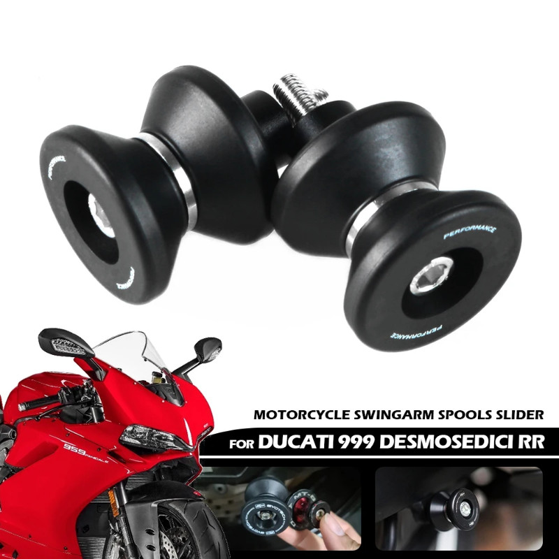 For DUCATI 749 999 Desmosedici RR Motorcucle Rear Stand Screws Sliders Accessories Swingarm Spool S