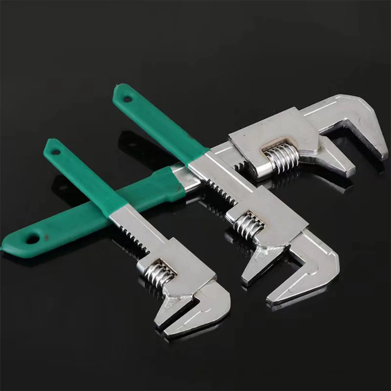F Type Wrench Pipe Pliers Pipe Tool Adjustable Pipe Wrench Bathroom Sink Wide Opening Spanner Movab