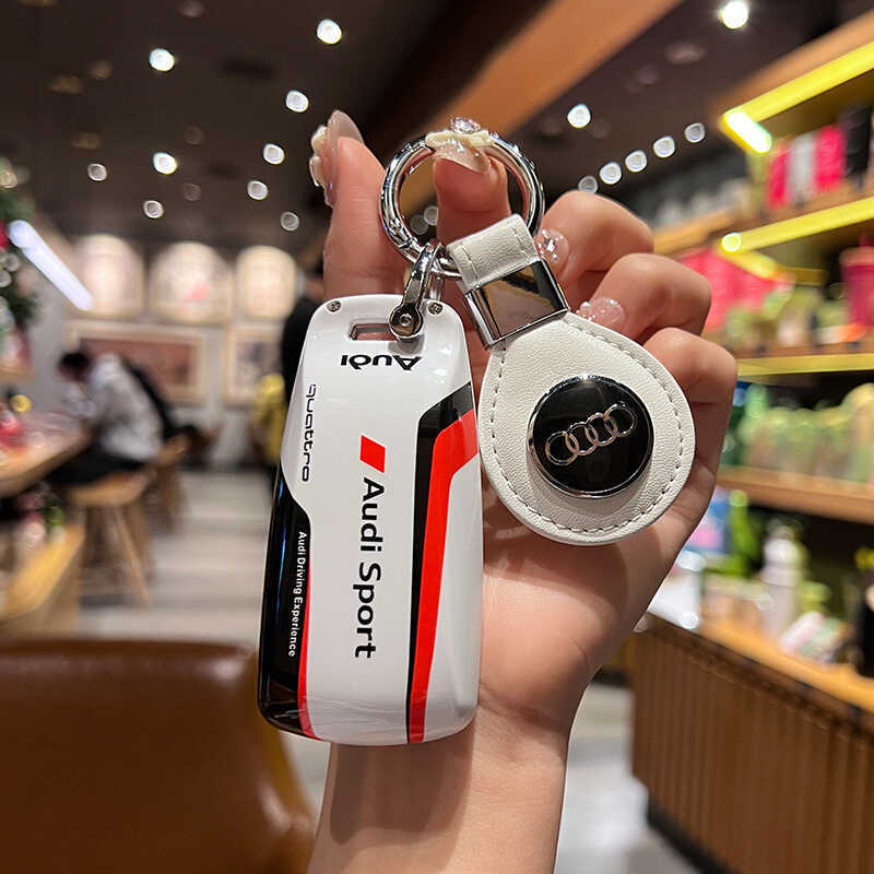 เฉพาะ Audi A4L ฝาครอบกุญแจ Q5L รถหญิง A5 เปลือก A6LQ2L Q3 High-End A7 A8Q7 หัวเข็มขัด Track Key